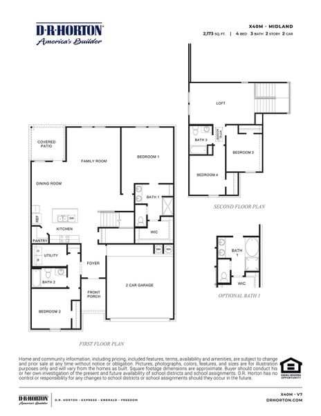 2D floor plan layout for the Midland by D.R. Horton in Lago Mar, Texas City, TX (Image 3). 2D floor plan layout for the Midland by D.R. Horton in Lago Mar, Texas City, TX (Image 3).