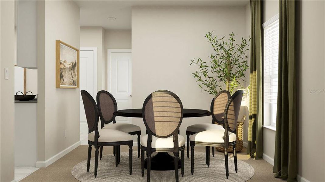Furnished interior view inside a new home in The Glades at Crossprairie, St. Cloud (Image 20).