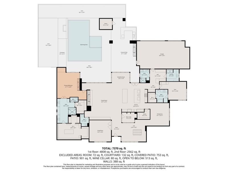 2D floor plan layout of this home in , Houston, TX (Image 5). 2D floor plan layout of this home in , Houston, TX (Image 5).