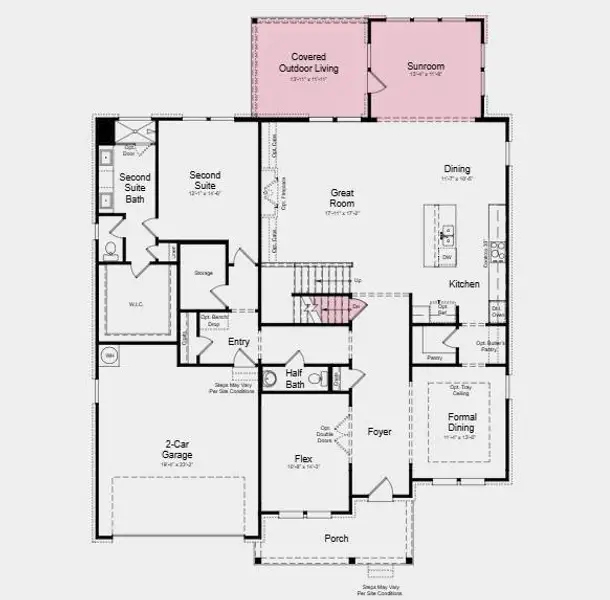2D floor plan layout of this home in Reserve at Hickory Walk, Kennesaw, GA (Image 4). 2D floor plan layout of this home in Reserve at Hickory Walk, Kennesaw, GA (Image 4).