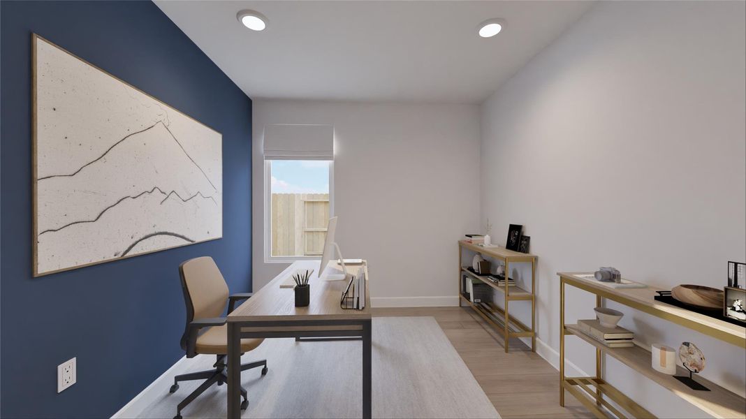 Furnished interior view inside a new home in Oakberry Trails, Waller (Image 2).