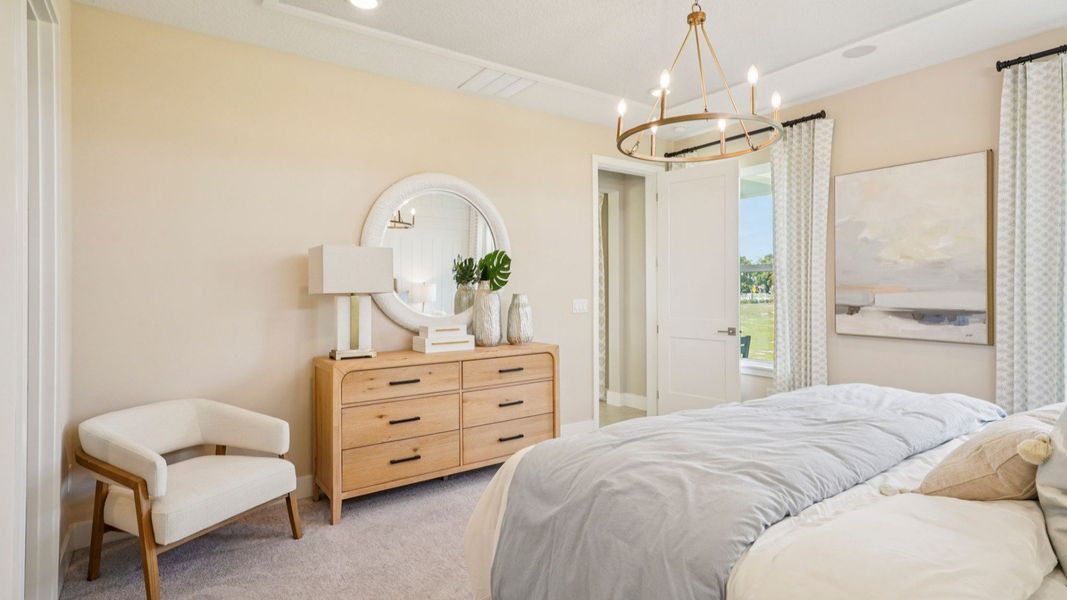 Representative furnished interior of a home built from the Sweetgum by DRB Homes in Ardisia Park, New Smyrna Beach (Image 40).