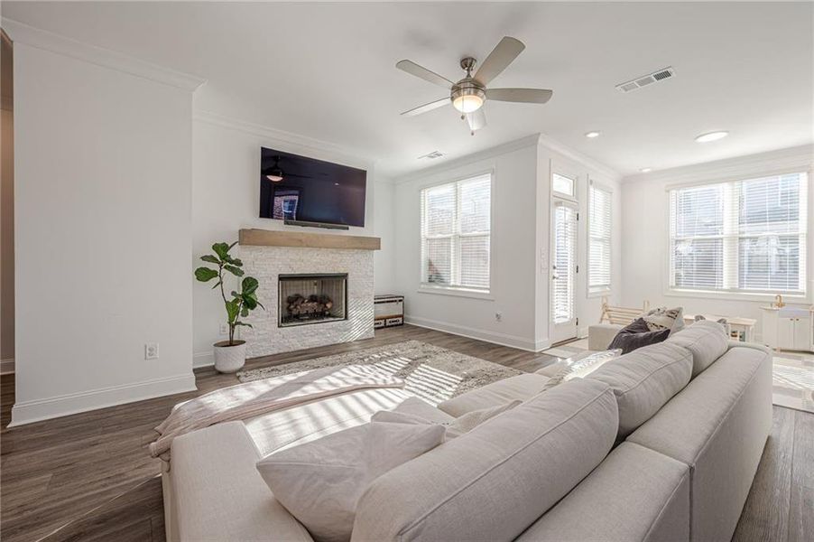 Furnished interior view inside a new home in , Suwanee (Image 16).