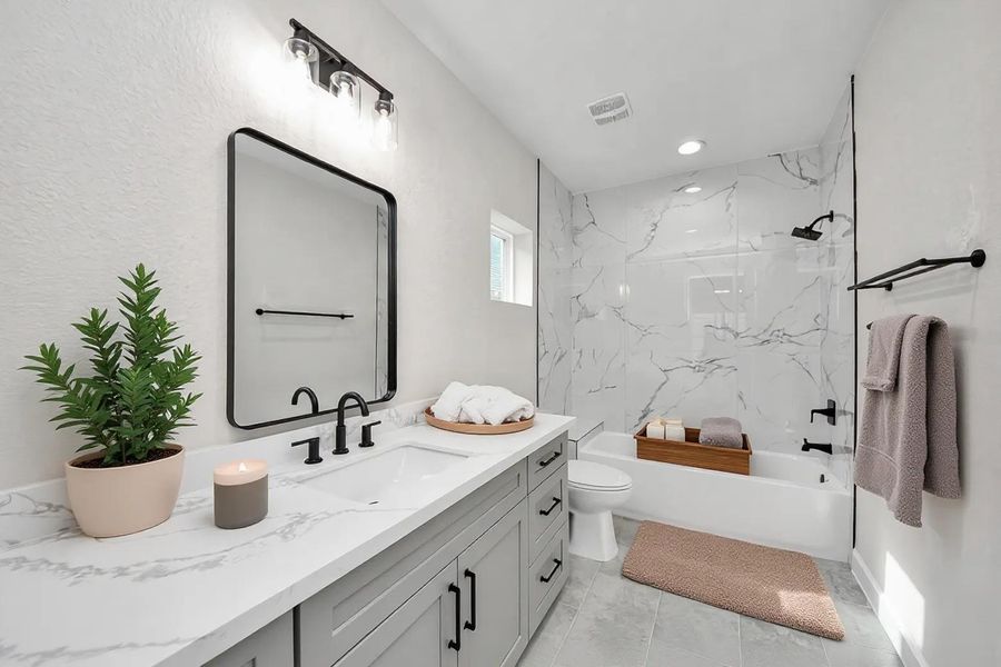 Furnished interior view inside a new home in , Houston (Image 24).