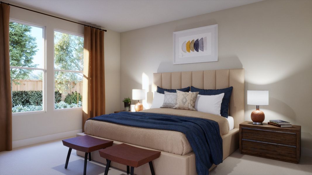 Furnished interior view inside a new home in Lariat, Liberty Hill (Image 8).