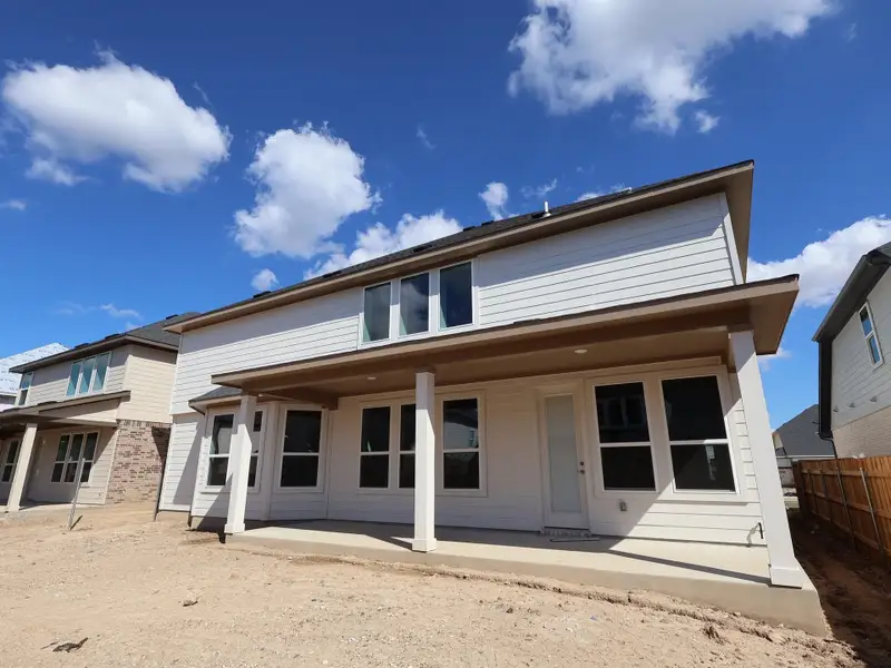 Exterior details and patio area of a home in Barksdale, Leander (Image 2). Exterior details and patio area of a home in Barksdale, Leander (Image 2).