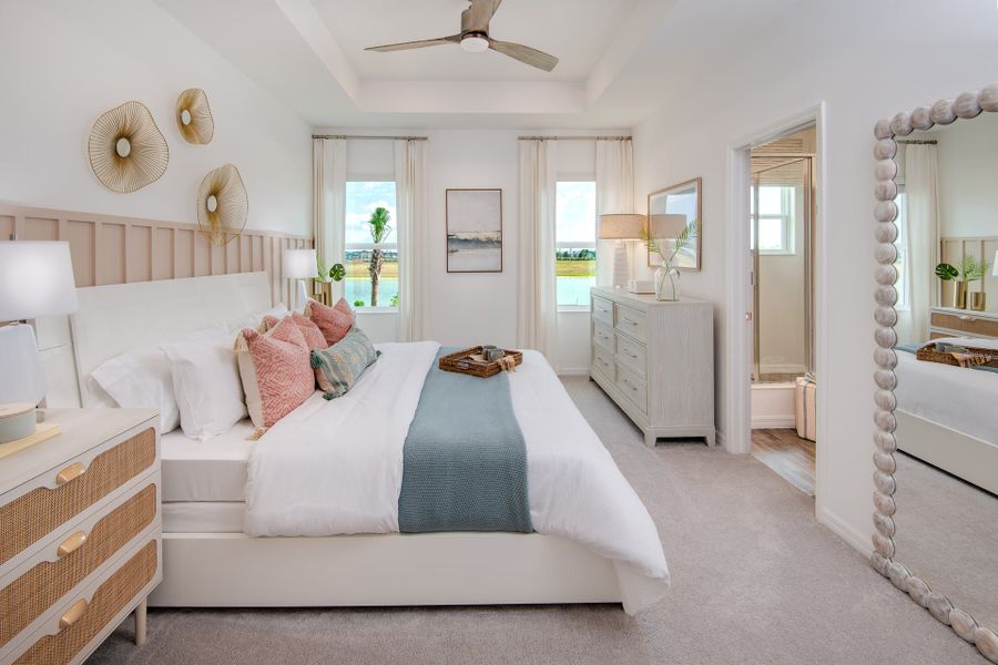 Representative furnished interior of a home built from the Reagan by Park Square Residential in Liberty Station, Orange City (Image 4).