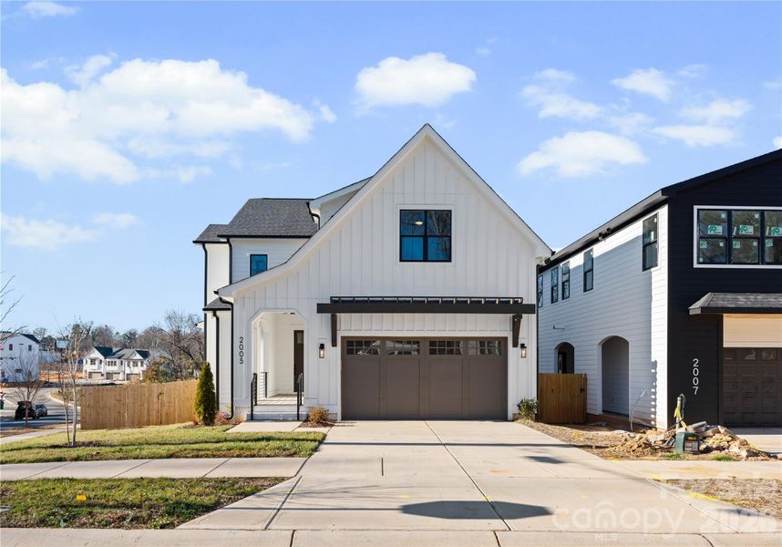Front exterior of a new home in , Charlotte, NC, highlighting curb appeal (Image 2). Front exterior of a new home in , Charlotte, NC, highlighting curb appeal (Image 2).