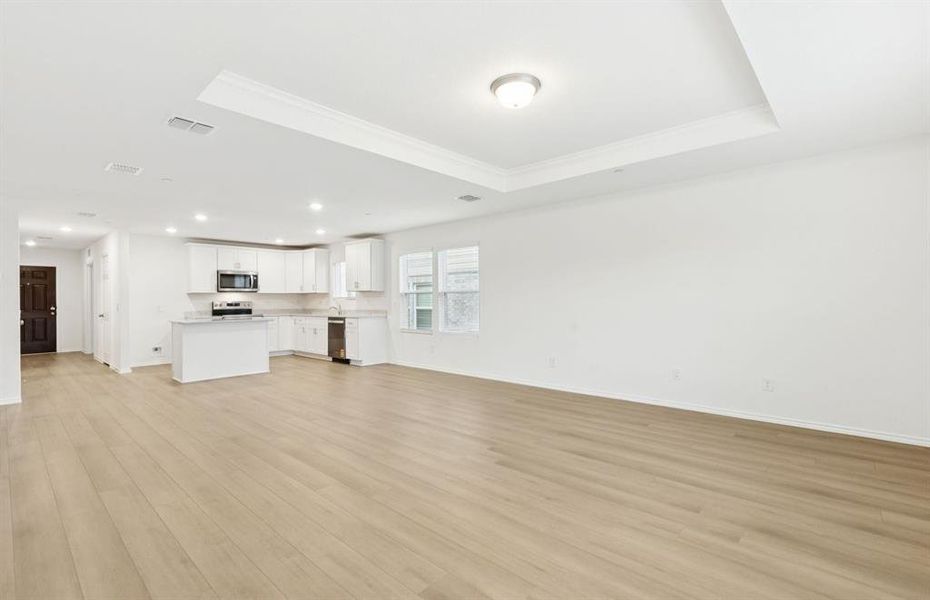 Open concept throughout main living areas