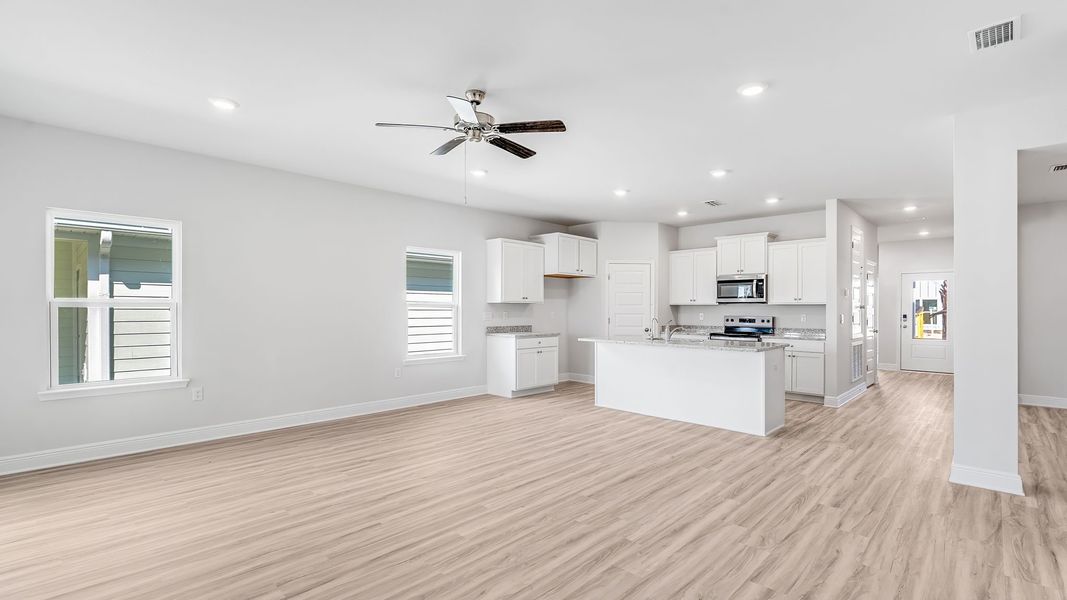 Representative unfurnished interior of a home built from the The Kennedy by D.R. Horton in WindMark Beach, Port Saint Joe (Image 25). Representative unfurnished interior of a home built from the The Kennedy by D.R. Horton in WindMark Beach, Port Saint Joe (Image 25).