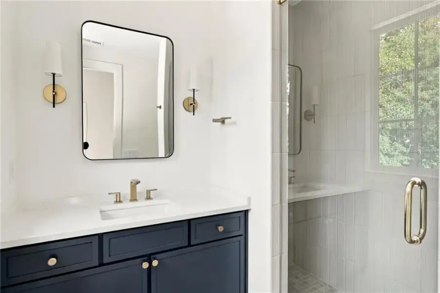 Furnished interior view inside a new home in , Atlanta (Image 51).
