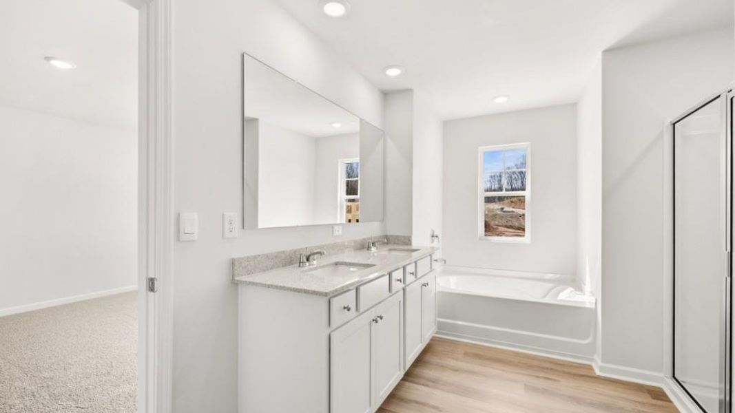 Furnished interior view inside a new home in Liberty Crossing, Braselton (Image 7).
