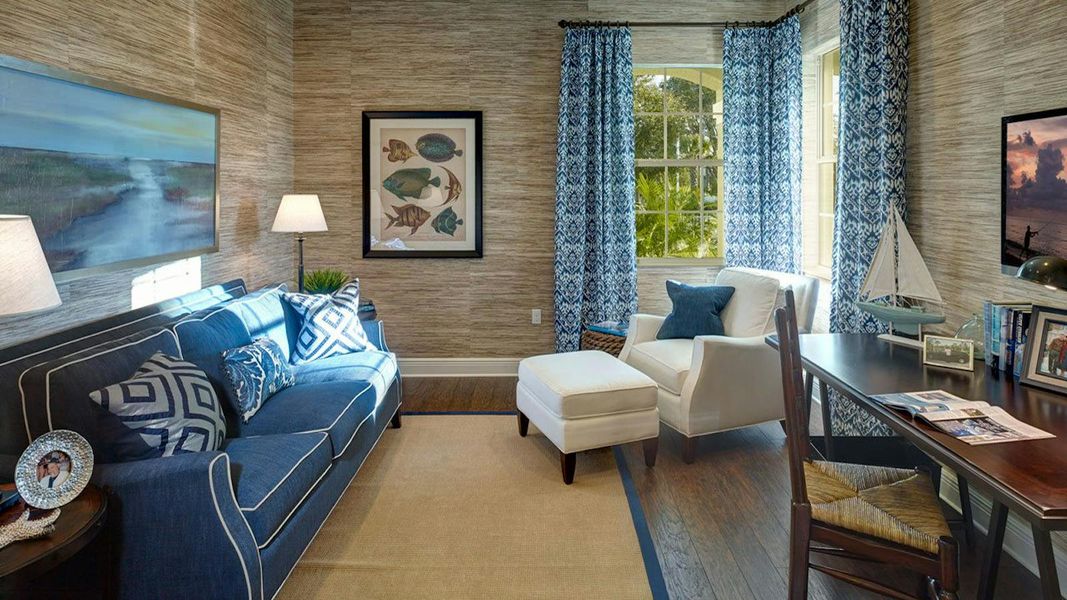Furnished interior view inside a new home in Canoe Creek Real Estate and Homes for Sale in Parrish, FL - Neal Communities, Parrish (Image 9).