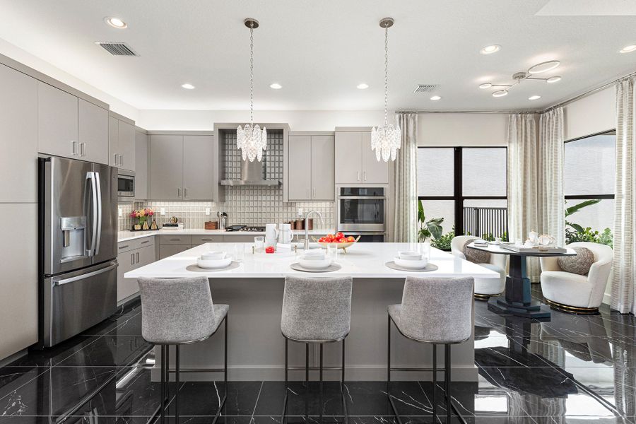 Representative furnished interior of a home built from the Bimini Grande by GL Homes in Valencia Del Mar, Boynton Beach (Image 10).