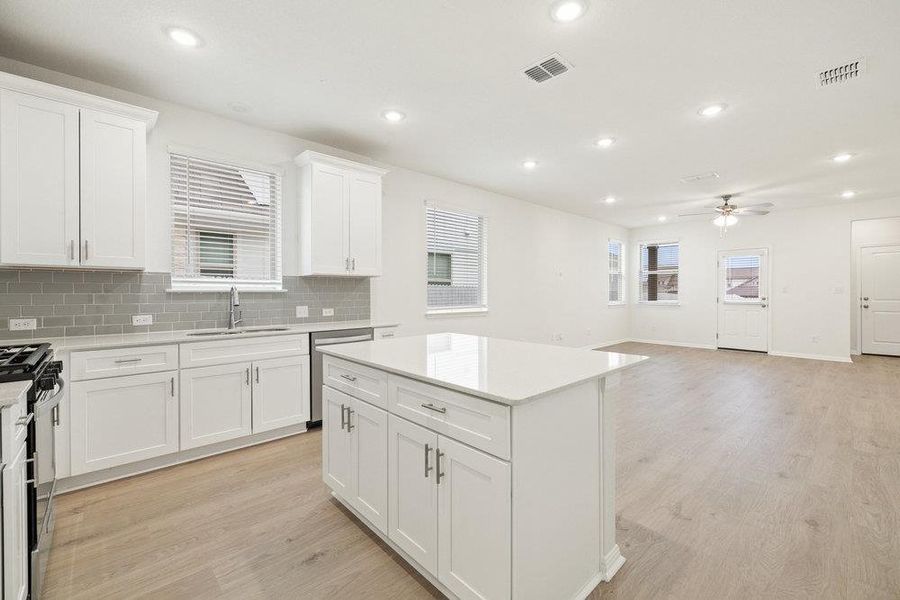 Furnished interior view inside a new home in Sage Hollow, Kyle (Image 3).
