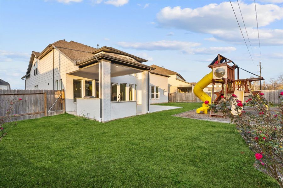 Exterior details and patio area of a home in , Richmond (Image 3). Exterior details and patio area of a home in , Richmond (Image 3).