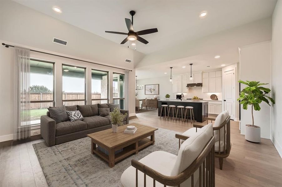 Living room - Virtually Staged Photo Living room - Virtually Staged Photo