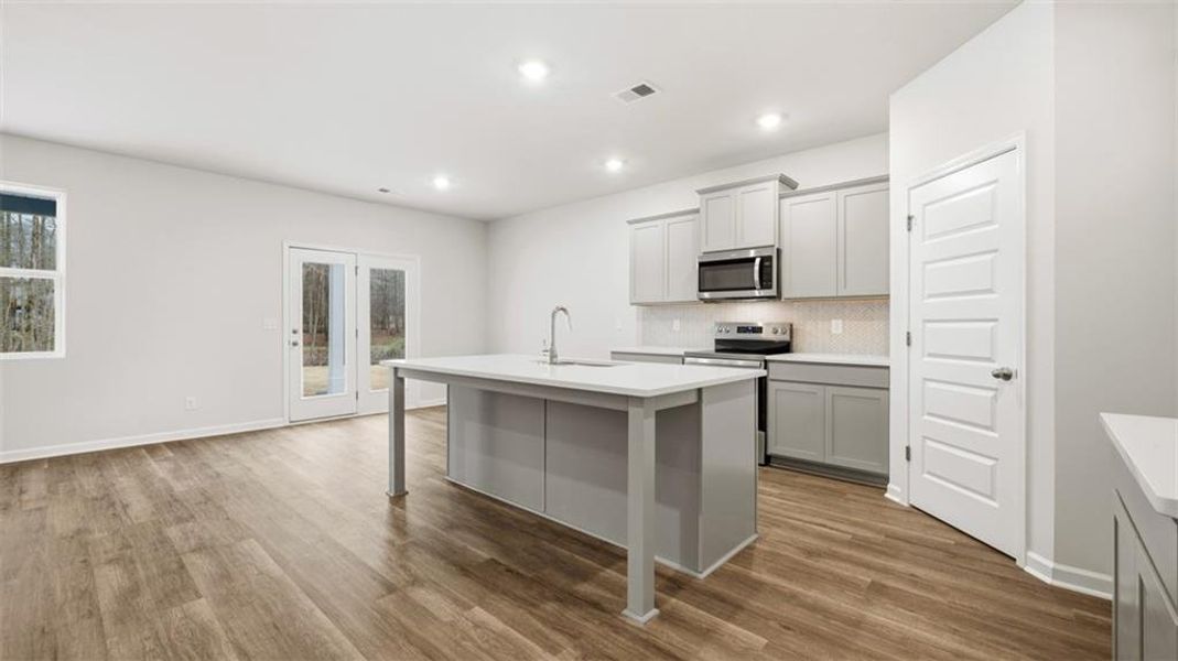 Furnished interior view inside a new home in Jackson Landing, Jefferson (Image 8).