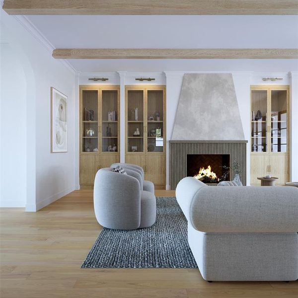 Furnished interior view inside a new home in , Dallas (Image 3).