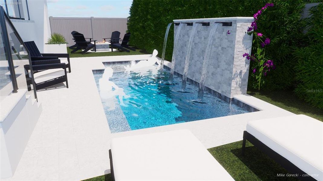 Exterior details and patio area of a home in , Tampa (Image 2).