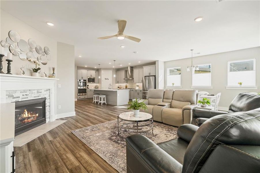 Furnished interior view inside a new home in Crescent Pointe at Great Sky, Canton (Image 16).