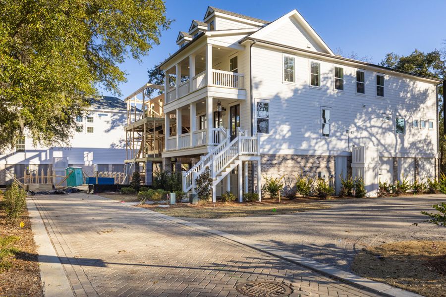 Front exterior of a new home in Miller's Crossing, Johns Island, SC, highlighting curb appeal (Image 20).