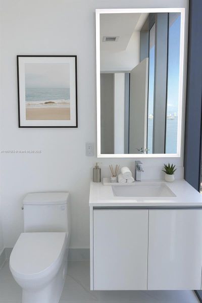 Furnished interior view inside a new home in , Miami (Image 28).