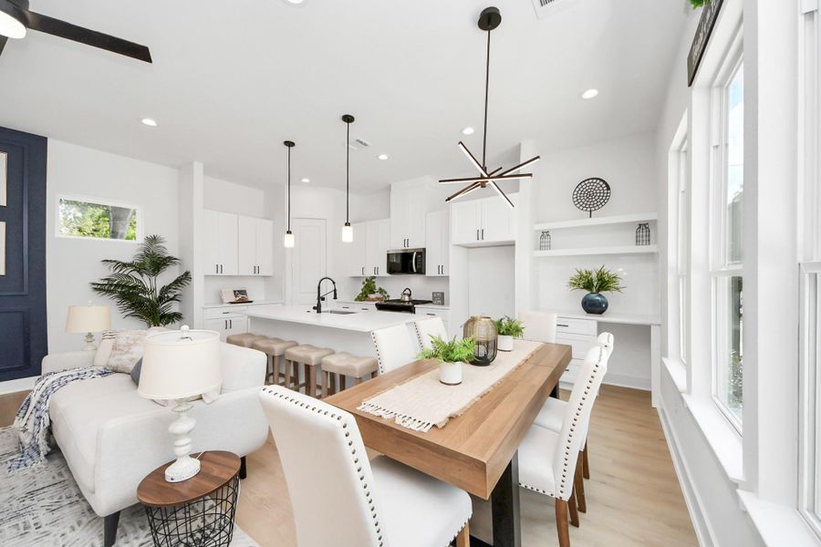 Furnished interior view inside a new home in , Houston (Image 3).