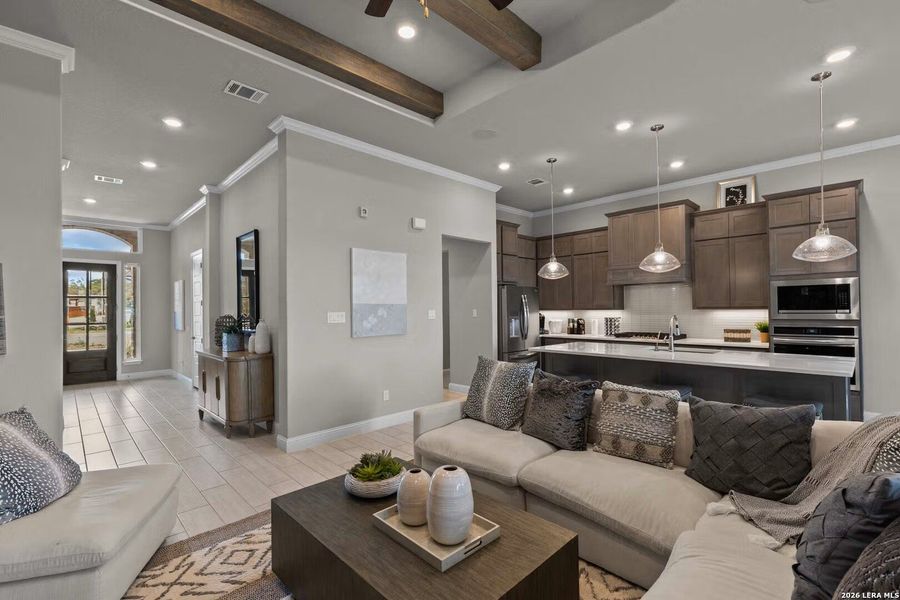 Furnished interior view inside a new home in , Castroville (Image 16). Furnished interior view inside a new home in , Castroville (Image 16).