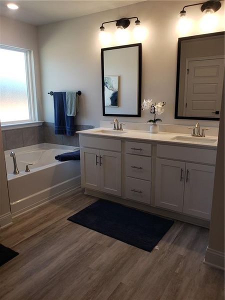 Furnished interior view inside a new home in Canterbury Villas, Carrollton (Image 12). Furnished interior view inside a new home in Canterbury Villas, Carrollton (Image 12).