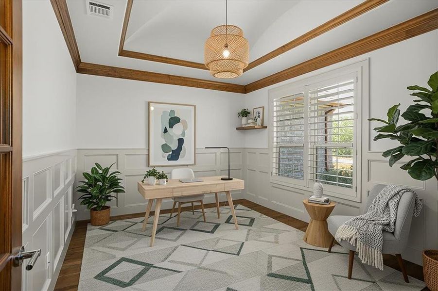 Virtually Staged Office