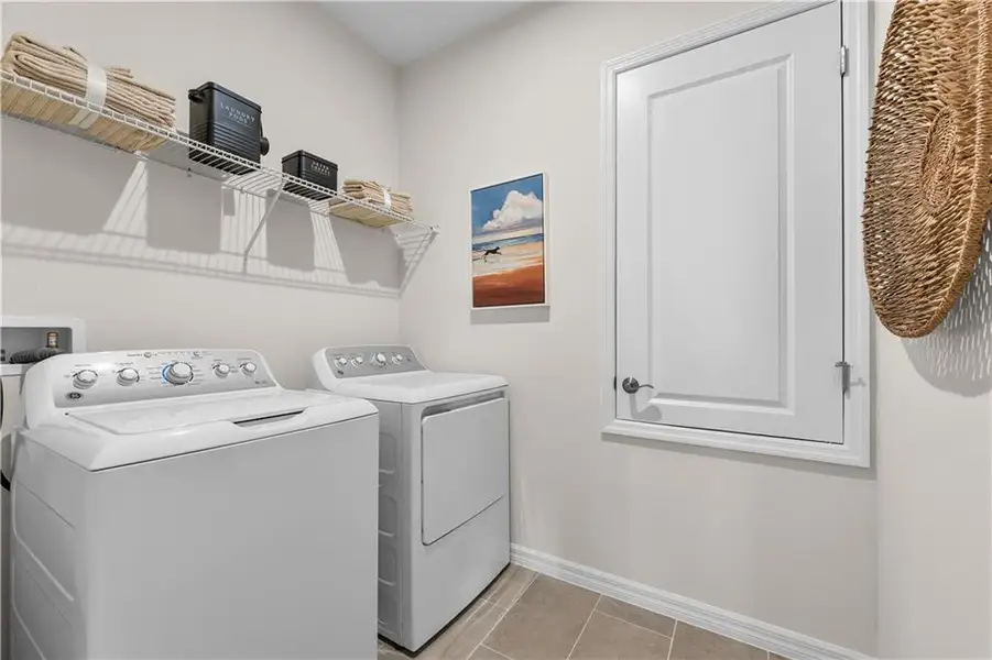 Furnished interior view inside a new home in River Oaks, Locust Grove (Image 31).