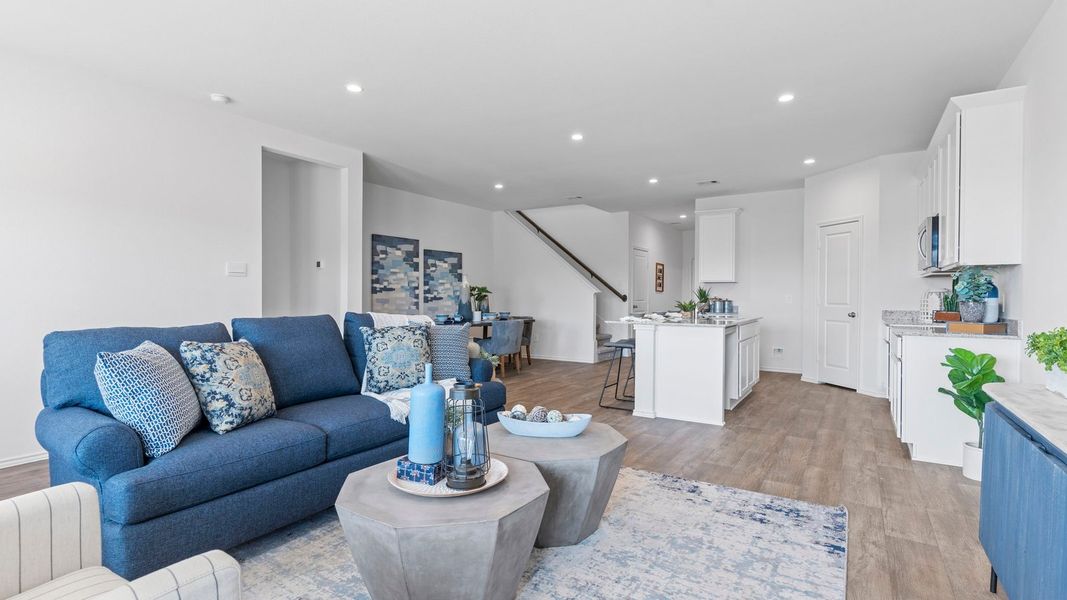 Furnished interior view inside a new home in Tamarron, Fulshear (Image 15).