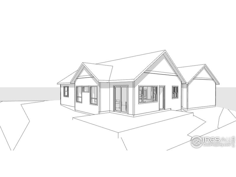 Exterior rendering of this home design in , Estes Park, CO (Image 7).