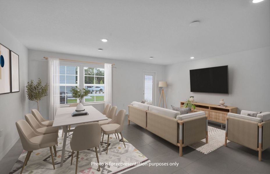 Furnished interior view inside a new home in Normandy Pines, Jacksonville (Image 10).