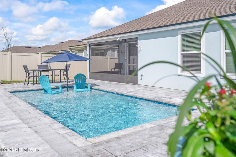 Exterior details and patio area of a home in Dorado at Entrada, St. Augustine (Image 3).