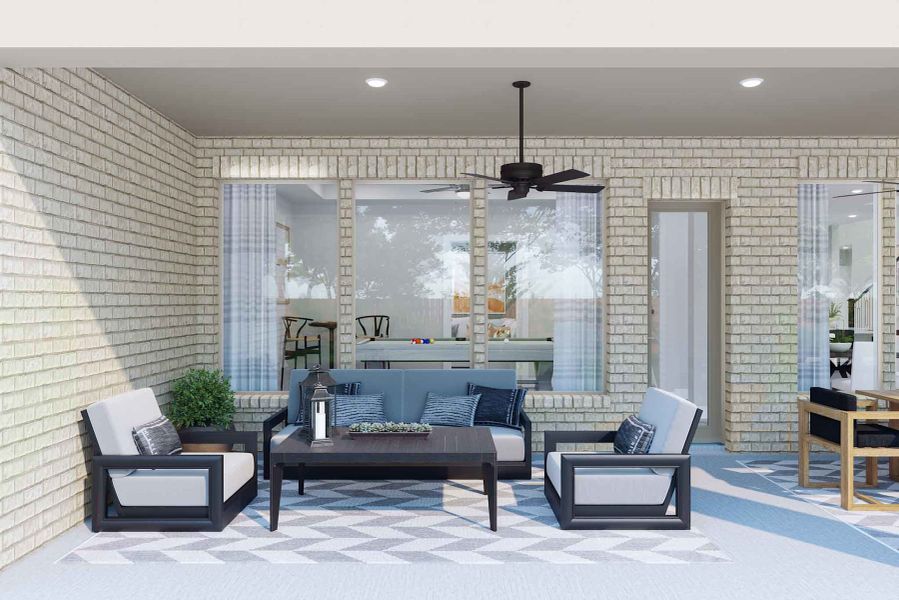 Representative exterior details of a home built from the Marsala by Tri Pointe Homes in Legacy Grove, Montgomery (Image 4).