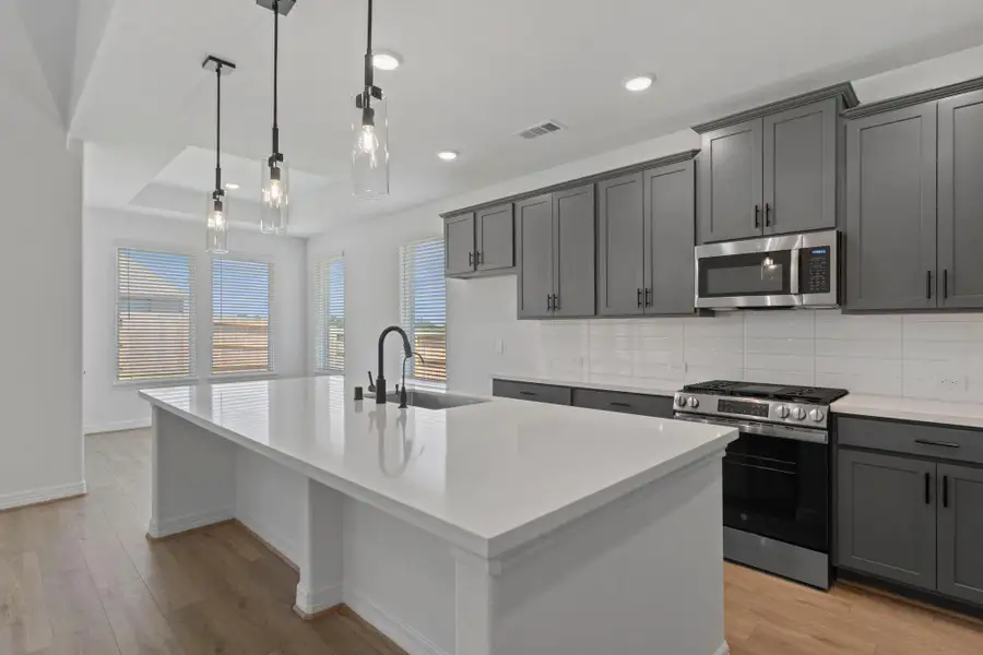 Furnished interior view inside a new home in Westland Ranch, League City (Image 2). Furnished interior view inside a new home in Westland Ranch, League City (Image 2).