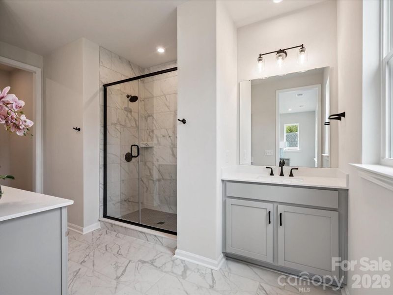 Dual vanity primary bathroom