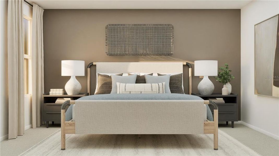 Furnished interior view inside a new home in Crosswinds, Haines City (Image 7).