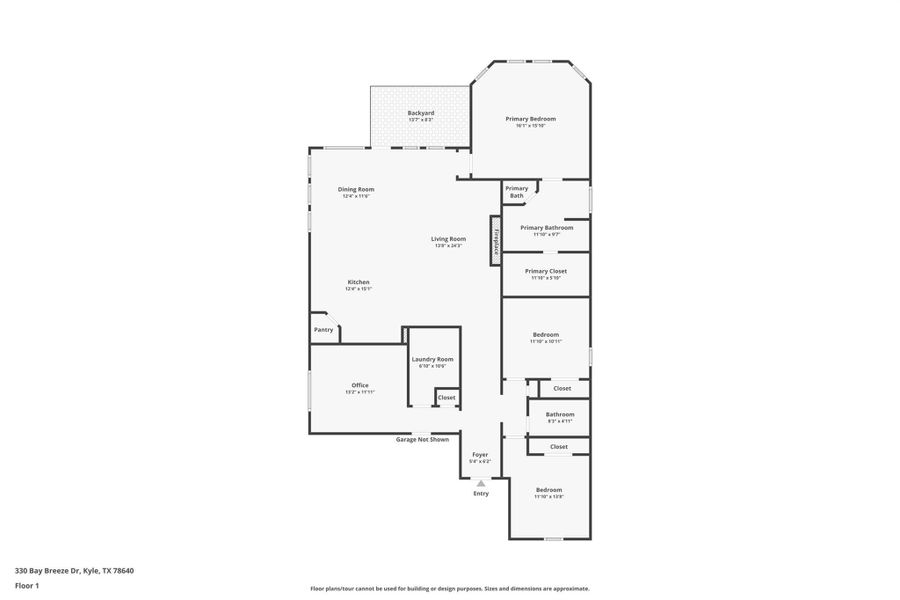 2D floor plan layout of this home in , Kyle, TX (Image 5).