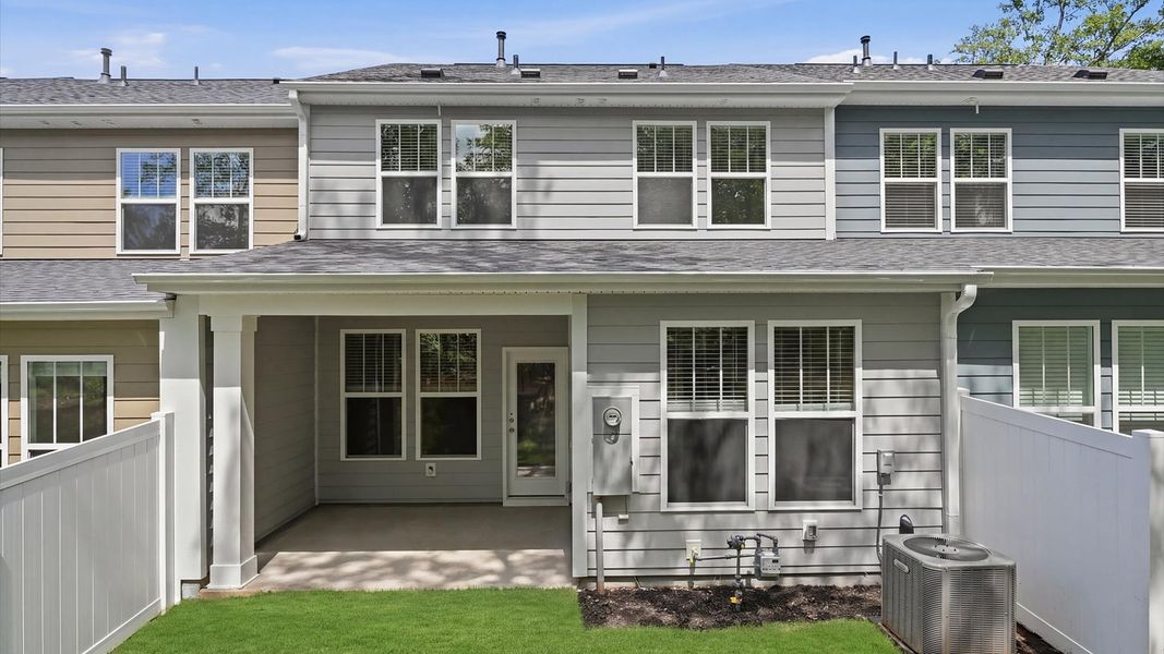 Seamless indoor-outdoor living with a beautifully designed rear covered porch Seamless indoor-outdoor living with a beautifully designed rear covered porch