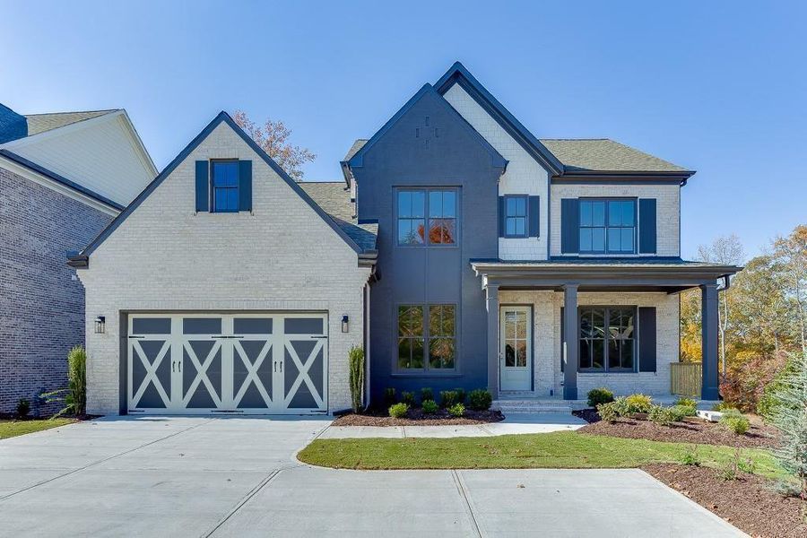 Front exterior of a new home in , Buford, GA, highlighting curb appeal (Image 26).