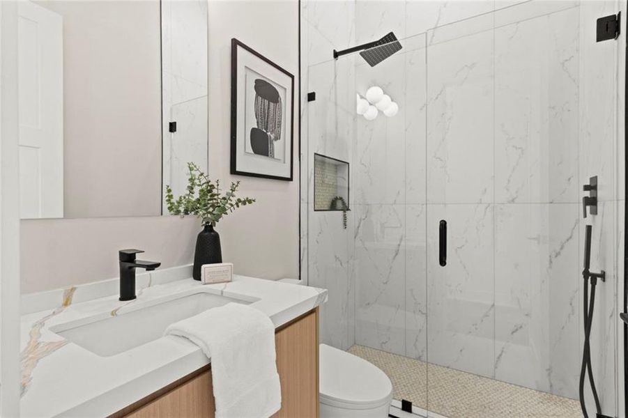 Furnished interior view inside a new home in , Fairburn (Image 28).