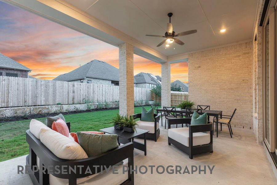 Exterior details and patio area of a home in Jubilee, Hockley (Image 3).