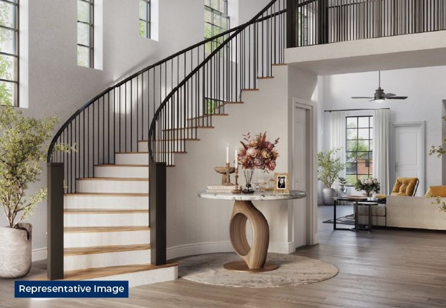 Representative furnished interior of a home built from the Georgetown R by First Texas Homes in Trails at Cottonwood Creek, Rowlett (Image 7).