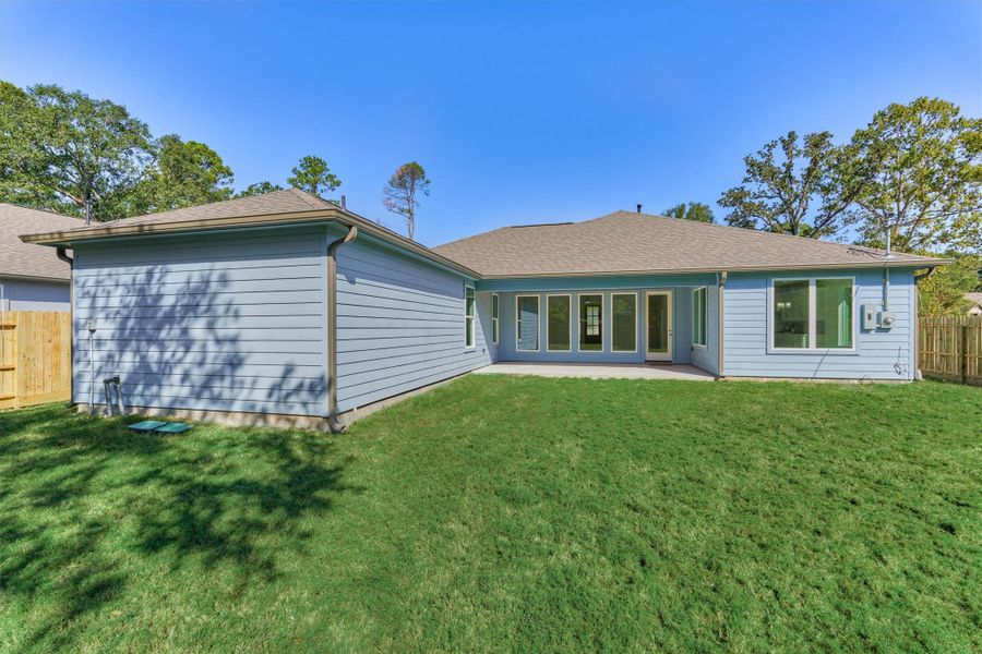 This private backyard with a brand new fence has so much potential! Bring your playground equipment, trampoline, or enjoy the vast green space! This private backyard with a brand new fence has so much potential! Bring your playground equipment, trampoline, or enjoy the vast green space!