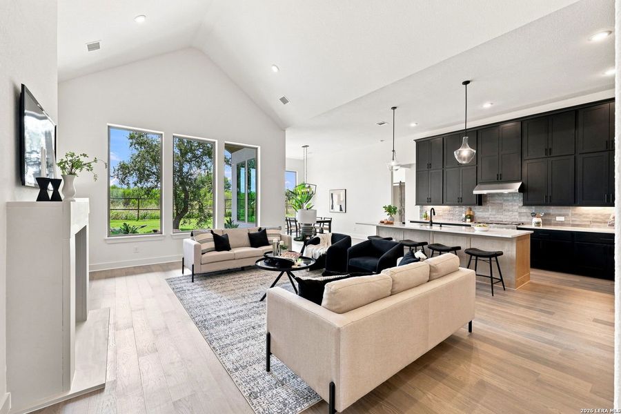 Furnished interior view inside a new home in Shavano Highlands, San Antonio (Image 28).
