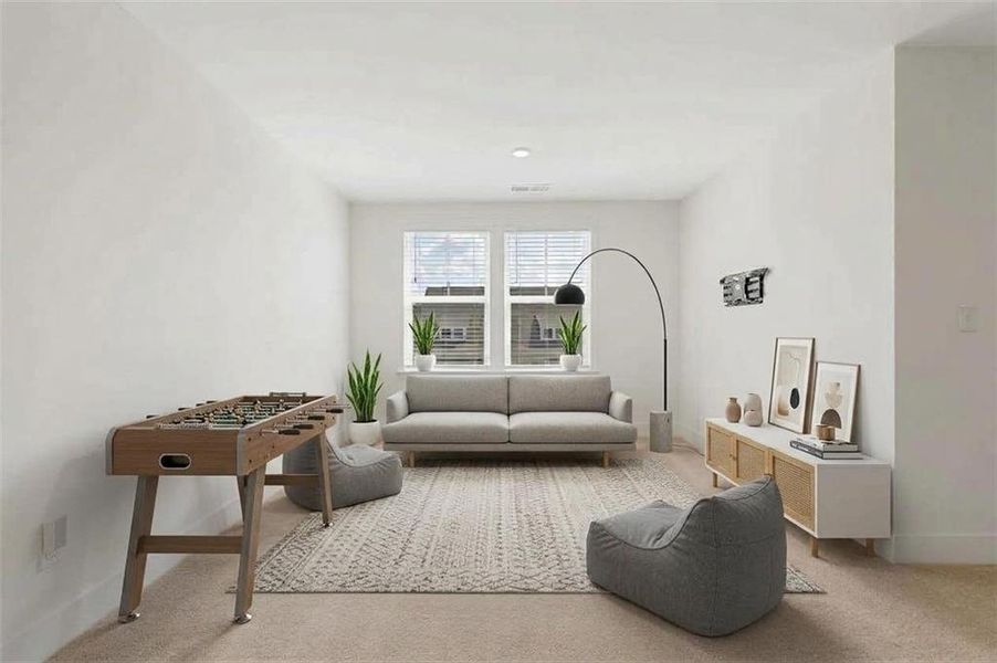 Furnished interior view inside a new home in , Dallas (Image 13).