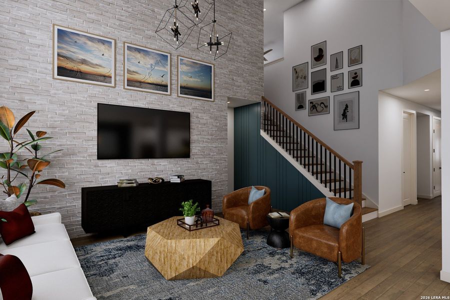 Furnished interior view inside a new home in Meyer Ranch – Select Reserve Series, New Braunfels (Image 18).